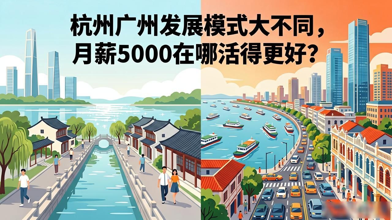 杭州广州发展模式大不同，月薪5000在哪活得更好？(图1)