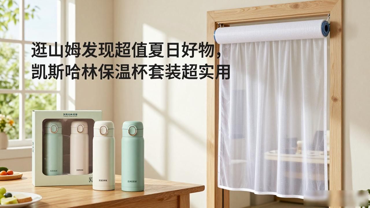 逛山姆发现超值夏日好物,凯斯哈林保温杯套装超实用(图1)