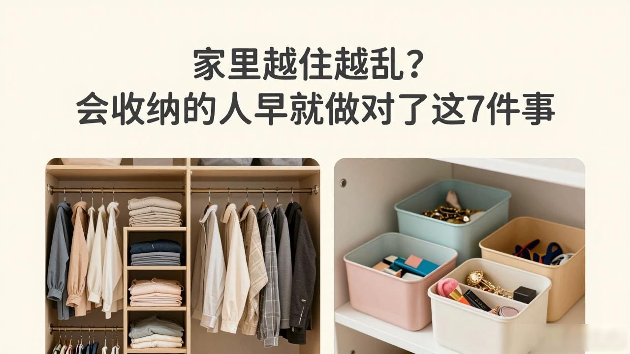 家里越住越乱？会收纳的人早就做对了这7件事(图1)