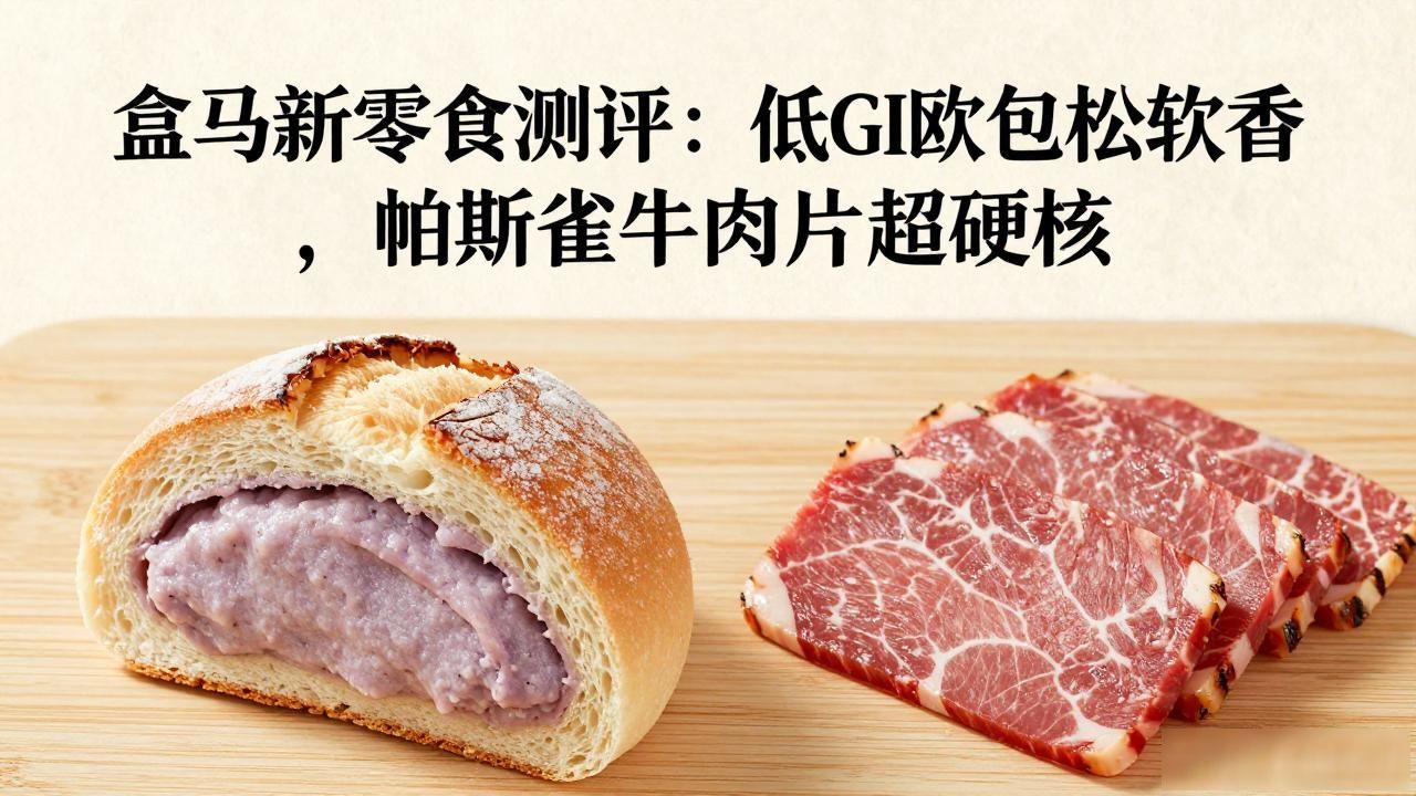盒马新零食测评:低GI欧包松软香,帕斯雀牛肉片超硬核(图1)