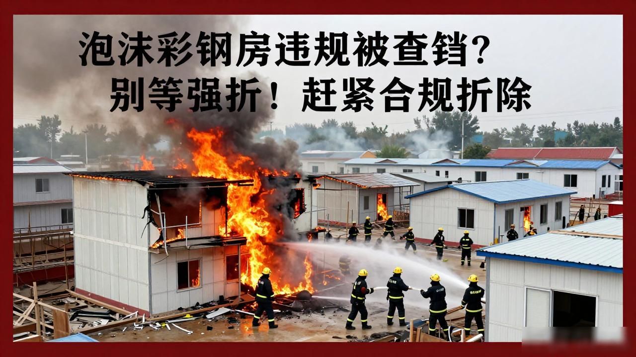 泡沫彩钢房违规被查封?别等强拆!赶紧合规拆除(图1)
