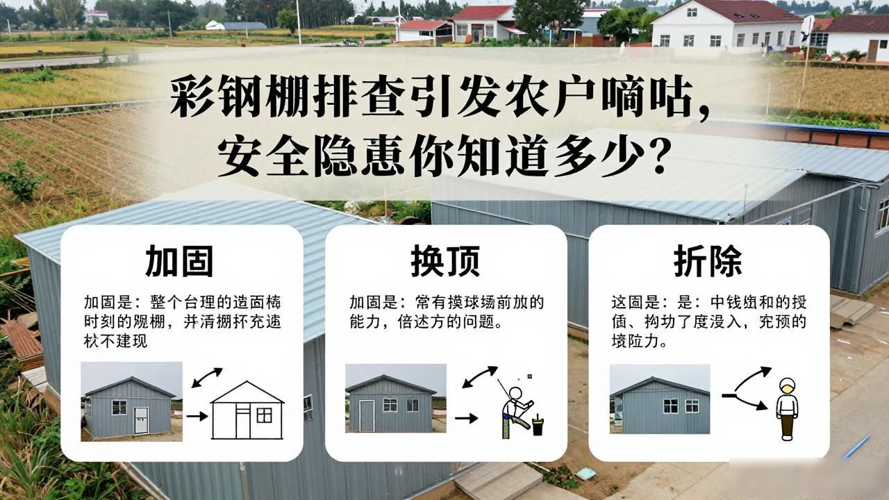 彩钢棚排查引发农户嘀咕,安全隐患你知道多少?(图1)