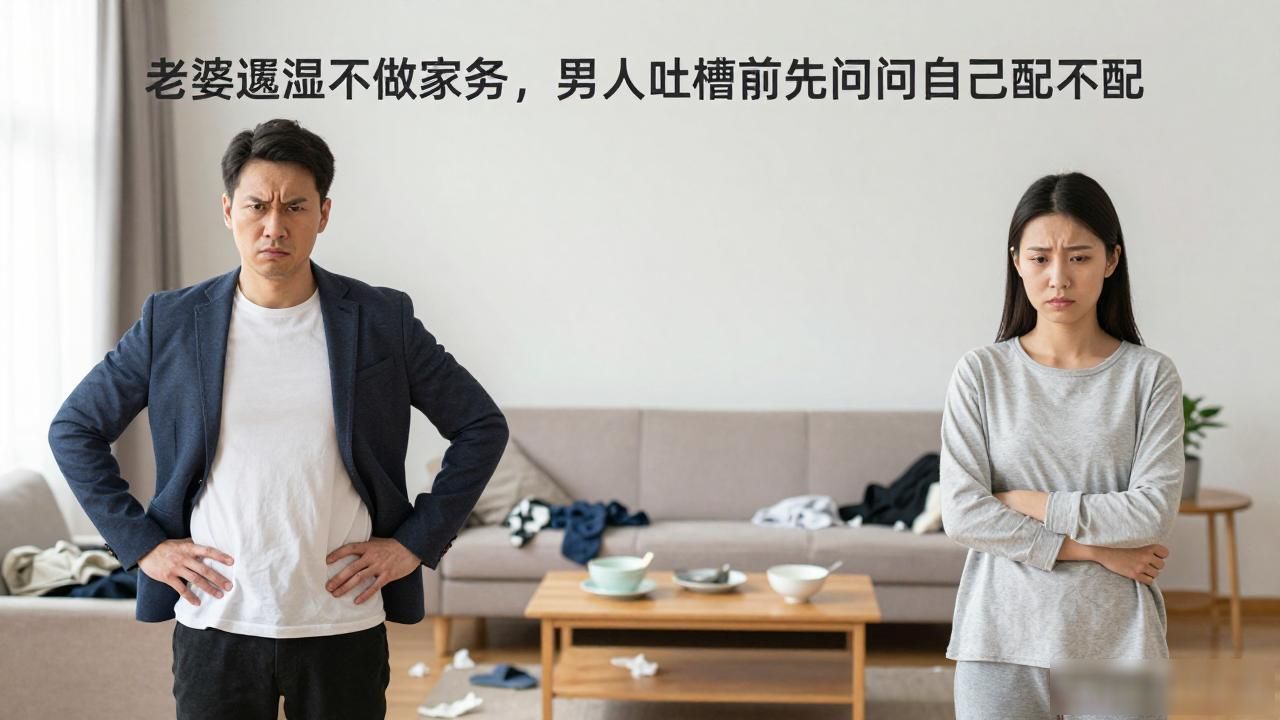老婆邋遢不做家务,男人吐槽前先问问自己配不配(图1)