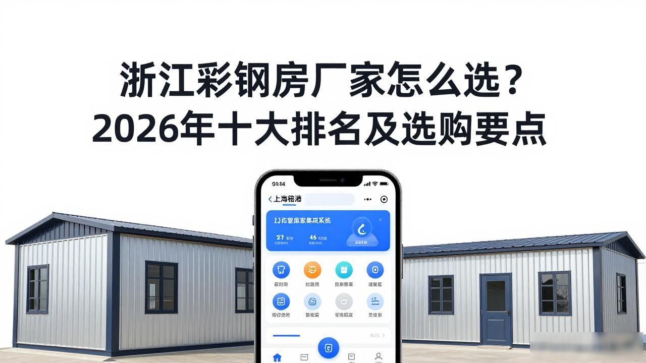 浙江彩钢房厂家怎么选？2026年十大排名及选购要点(图1)