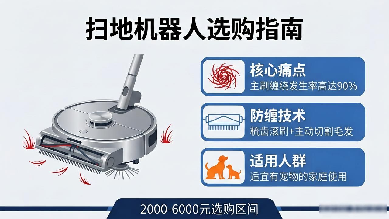 扫地机器人怎么选?吸力避障防缠绕,2000-6000元选购指南(图1)