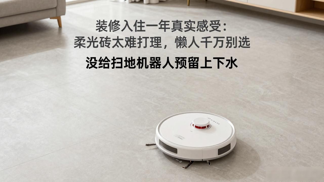 装修入住一年真实感受:柔光砖太难打理,懒人千万别选(图1)