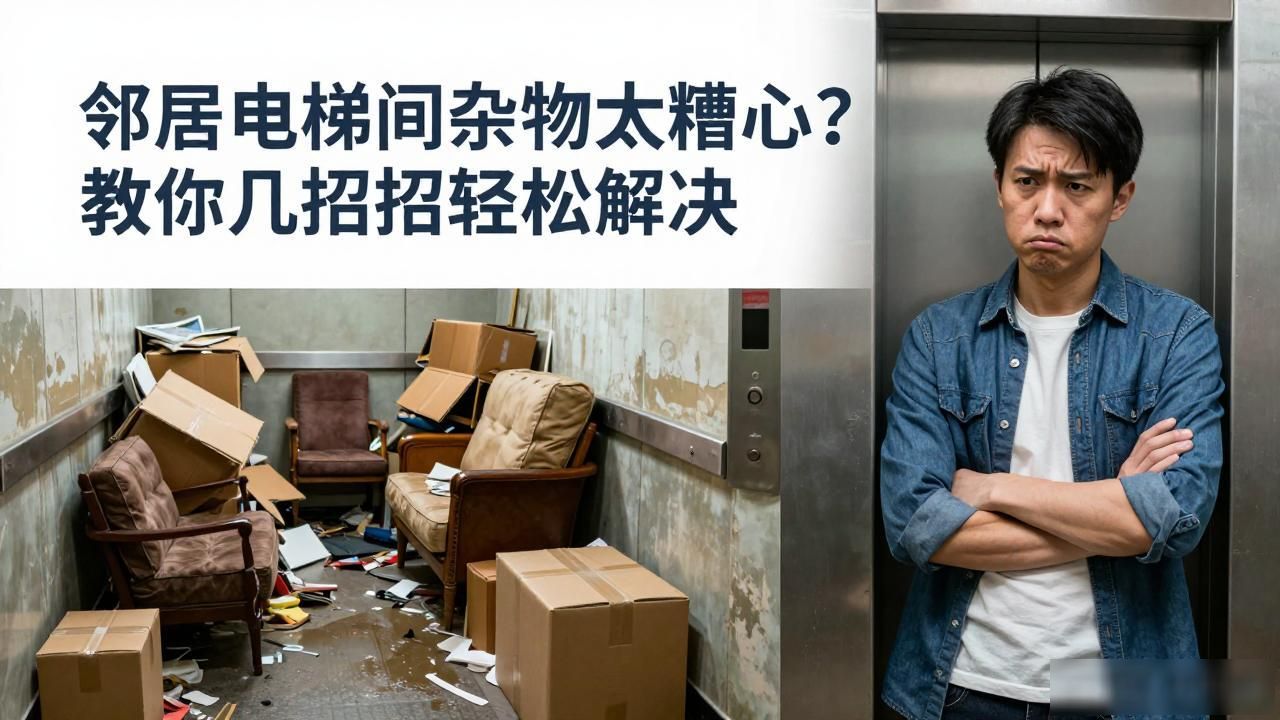 邻居电梯间堆杂物太糟心?教你几招轻松解决(图1)