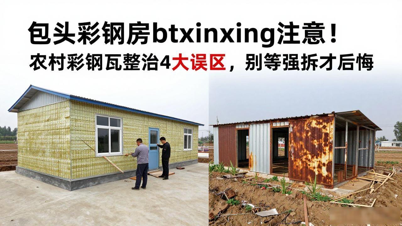 包头彩钢房btxinxing注意!农村彩钢瓦整治4大误区,别等强拆才后悔(图1)