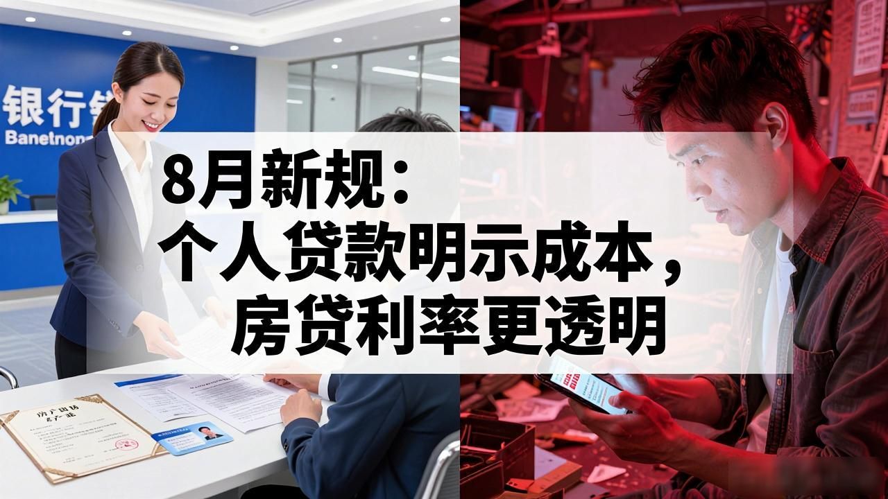 8月新规：个人贷款明示成本，房贷利率更透明，买房人别再糊涂了(图1)
