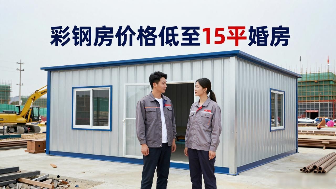 彩钢房价格低至15平婚房,工地小夫妻的省钱婚礼(图1)