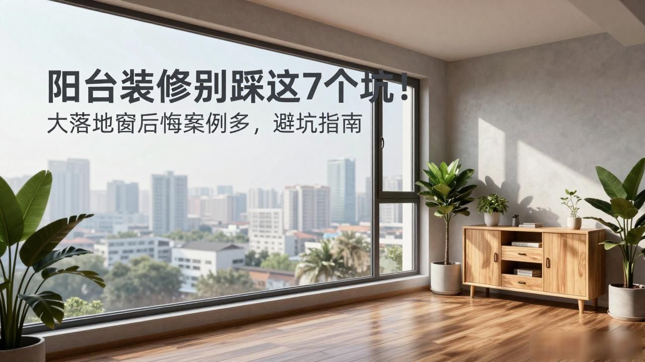 阳台装修别踩这7个坑!大落地窗后悔案例多,避坑指南(图1)