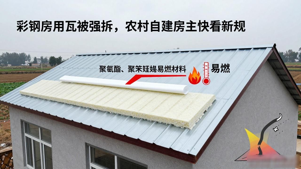 彩钢房用瓦被强拆,农村自建房主快看新规(图1)