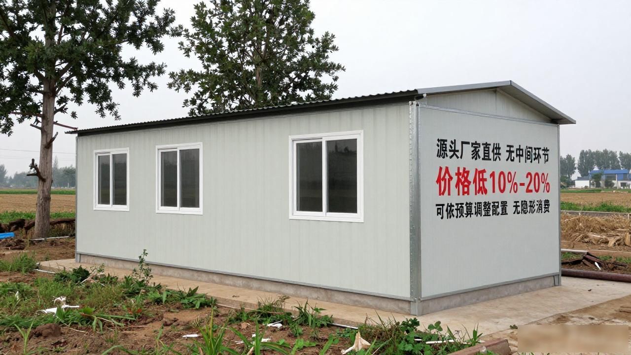 农村彩钢房效果图大全:省钱又实用的搭建方案(图1)