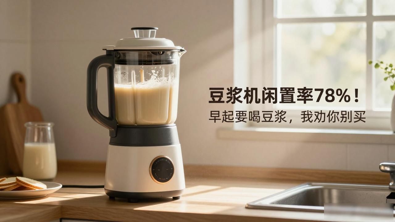 豆浆机闲置率78%！早起要喝豆浆，我劝你别买(图1)