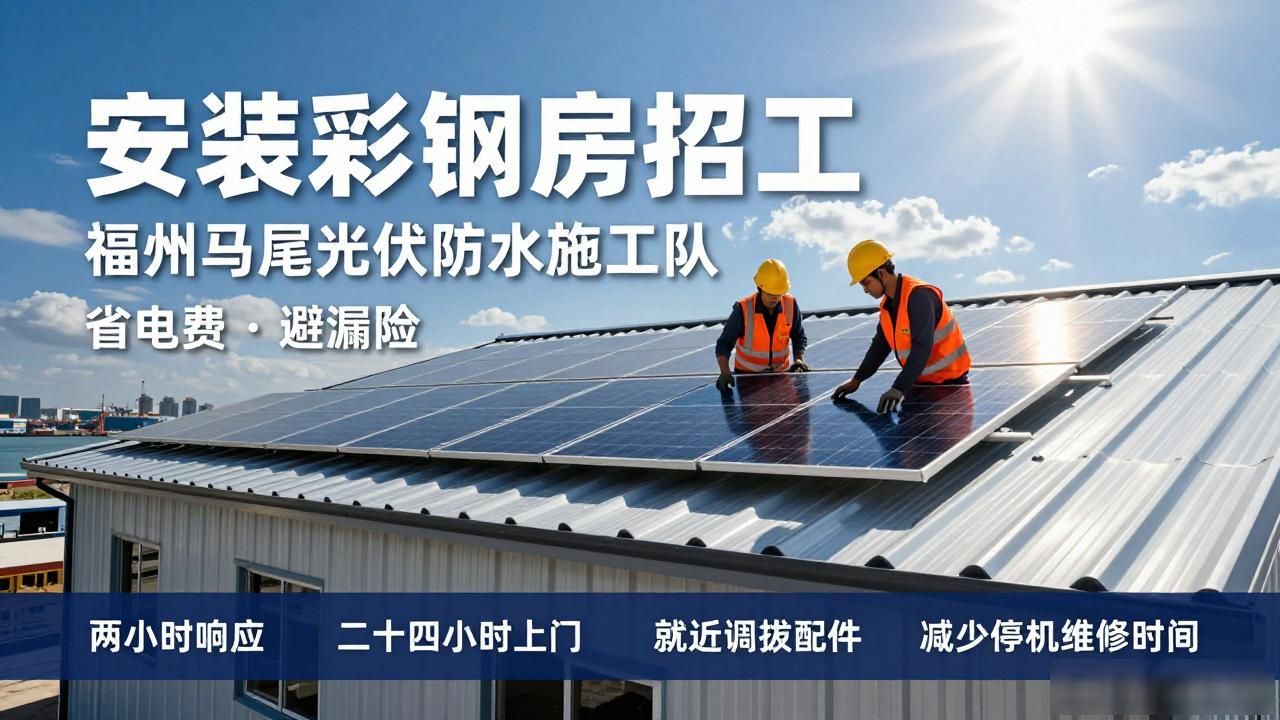 安装彩钢房招工:福州马尾光伏防水施工队,省电费避漏险(图1)