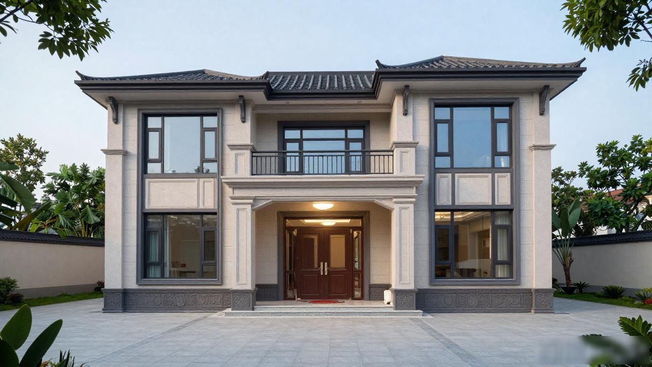 回老家盖乡墅:比城市豪宅更气派,独立大屋住得才舒心(图1)