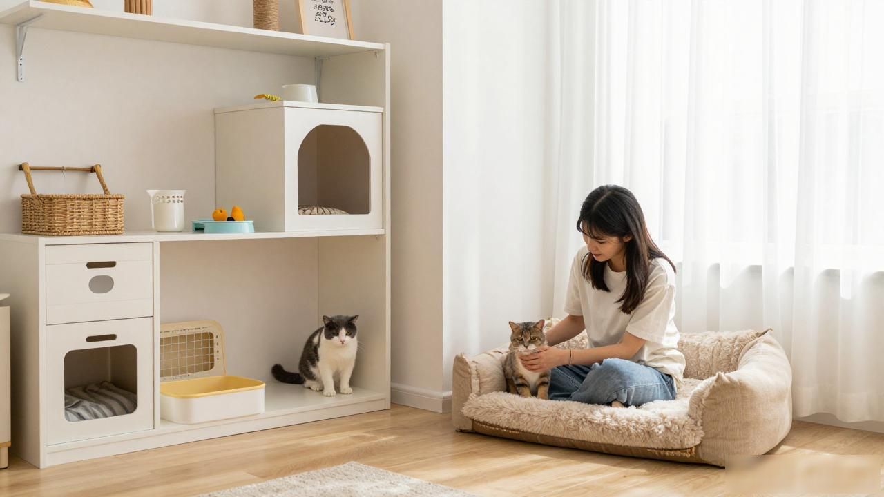 湖南女生留两间房给猫?打造适猫化空间超实用(图1)
