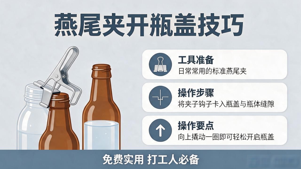 燕尾夹还能这么用?打工人必备收纳挂包神技,免费又实用(图1)
