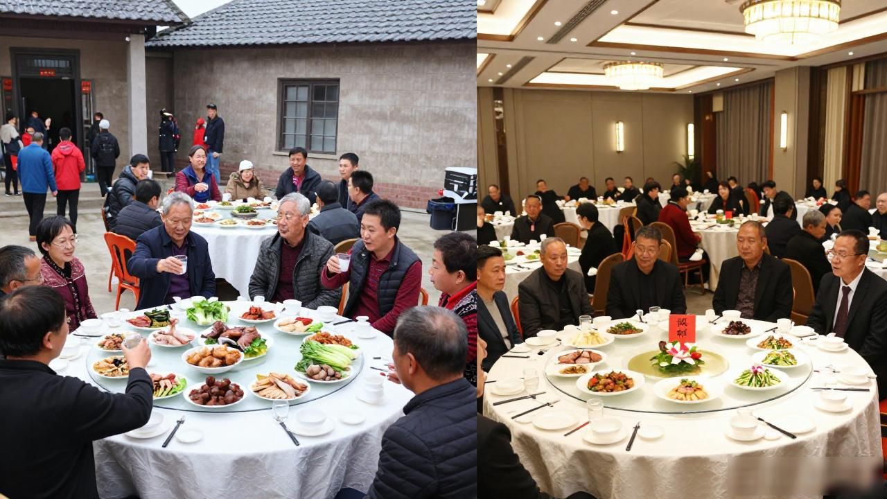 酒席为何回农村办?安全实惠真省心 vs 酒店贵还没味,看完就懂(图1)
