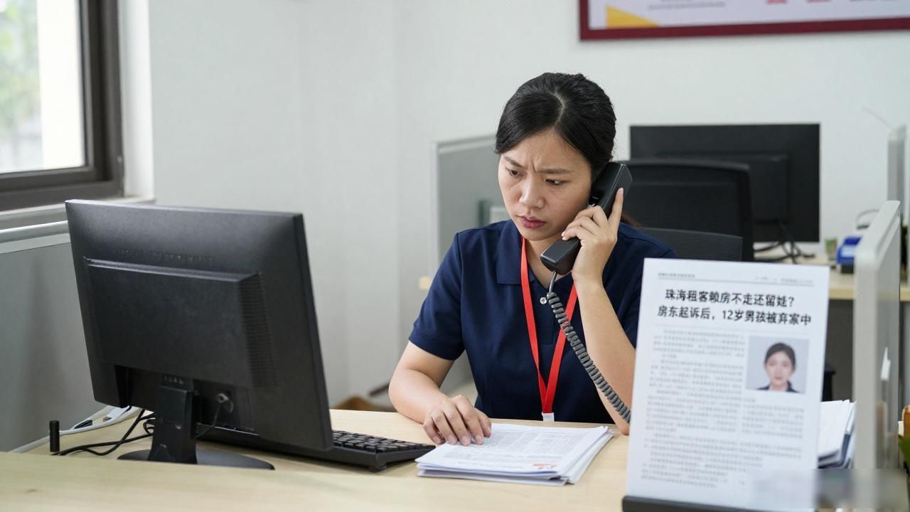 珠海租客赖房不走还留娃？房东起诉后，12岁男孩被弃家中(图1)