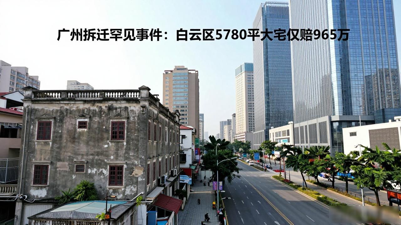 广州拆迁罕见事件：白云区5780平大宅仅赔965万(图1)