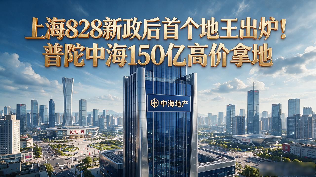 上海828新政后首个地王出炉!普陀中海150亿高价拿地(图1)