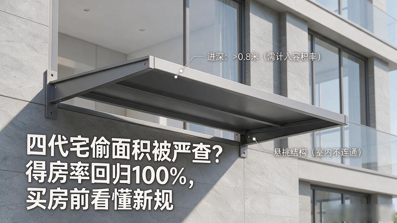 四代宅偷面积被严查?得房率回归100%,买房前看懂新规(图1)