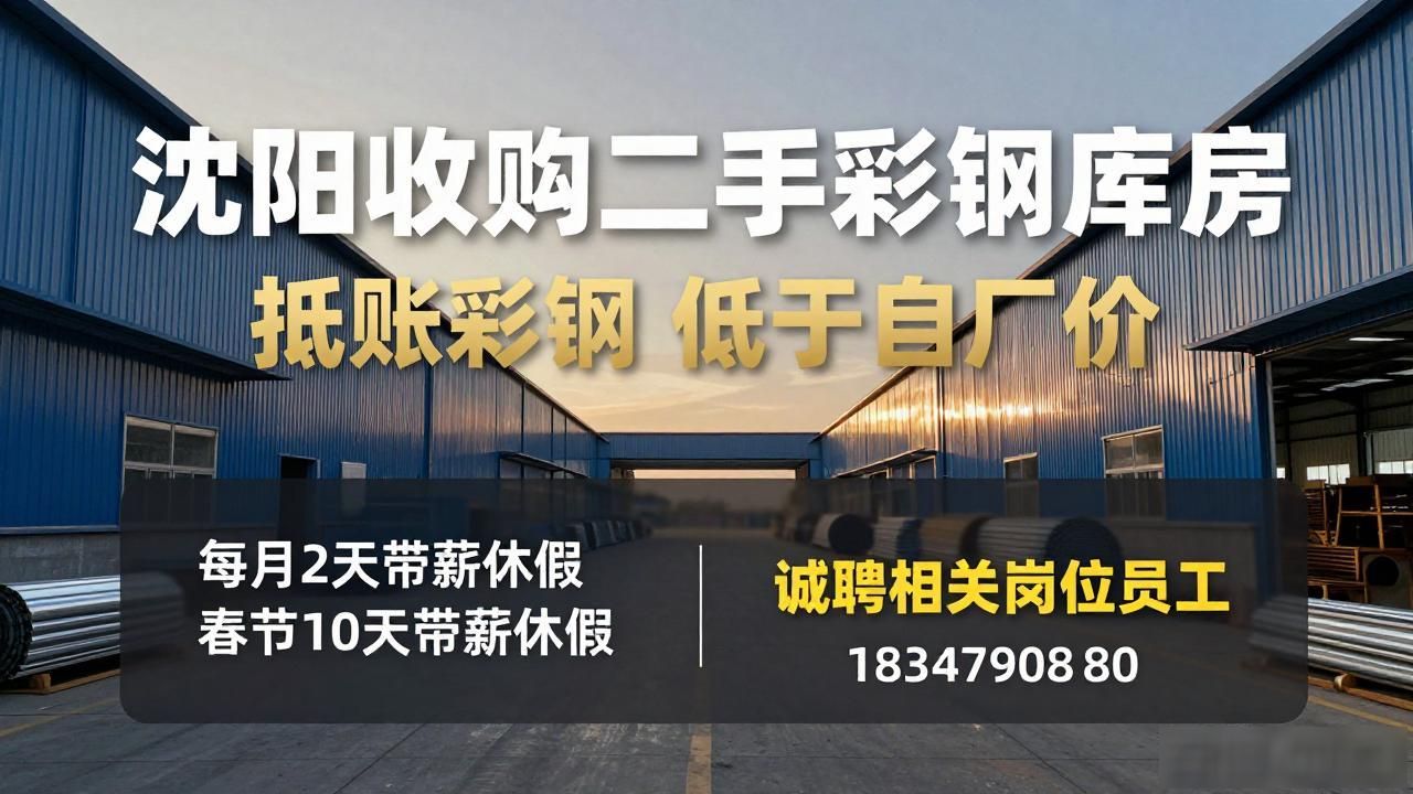 沈阳收购二手彩钢库房 - 抵账彩钢低于出厂价(图1)