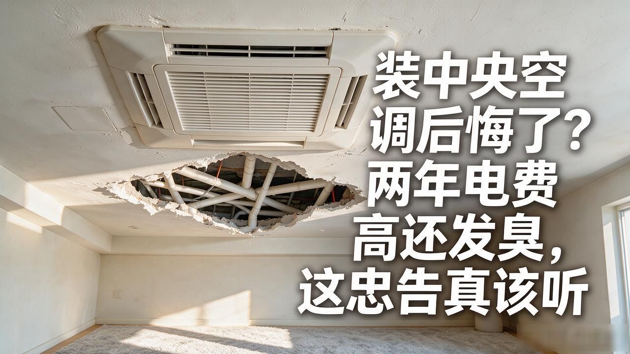 装中央空调后悔了?两年电费高还发臭,这忠告真该听(图1)