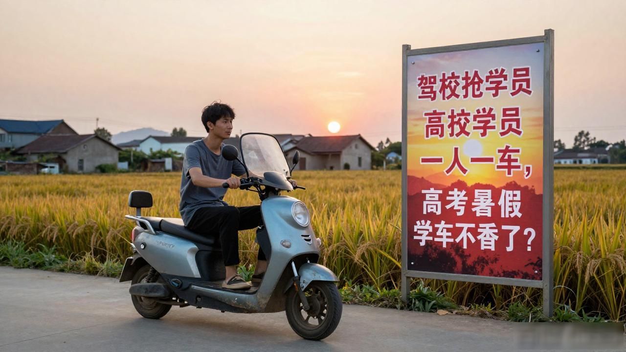驾校抢学员一人一车，高考暑假学车不香了？(图1)