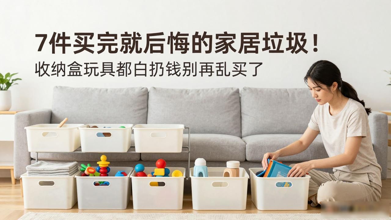 7件买完就后悔的家居垃圾!收纳盒玩具都白扔钱别再乱买了(图1)