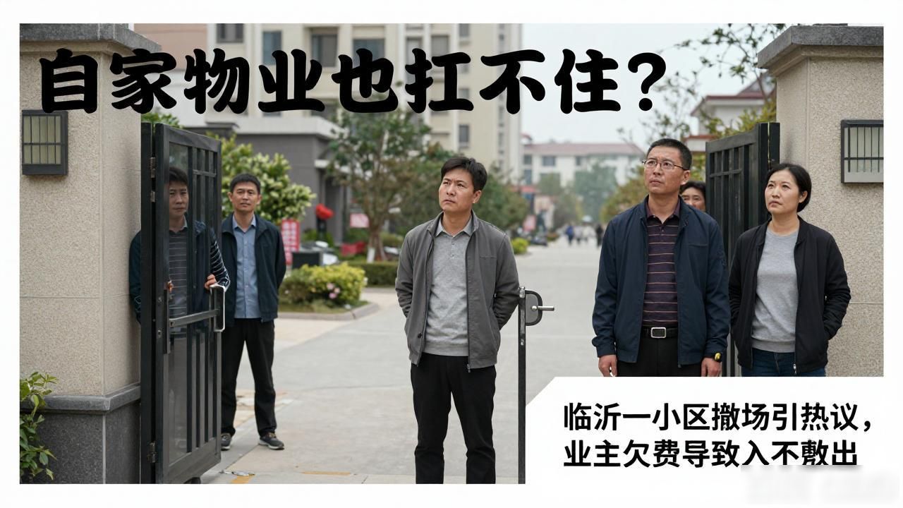 自家物业也扛不住?临沂一小区撤场引热议,业主欠费导致入不敷出(图1)