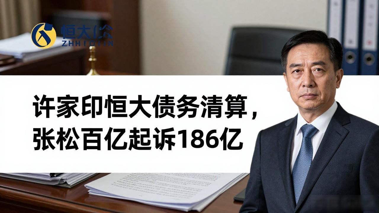 许家印恒大债务清算，张松桥百亿追债反被起诉186亿(图1)