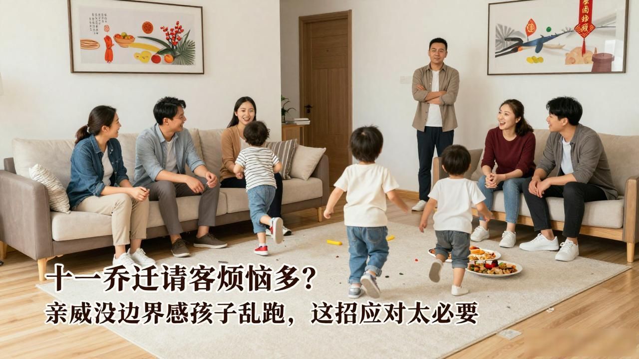 十一乔迁请客烦恼多?亲戚没边界感孩子乱跑,这招应对太必要(图1)